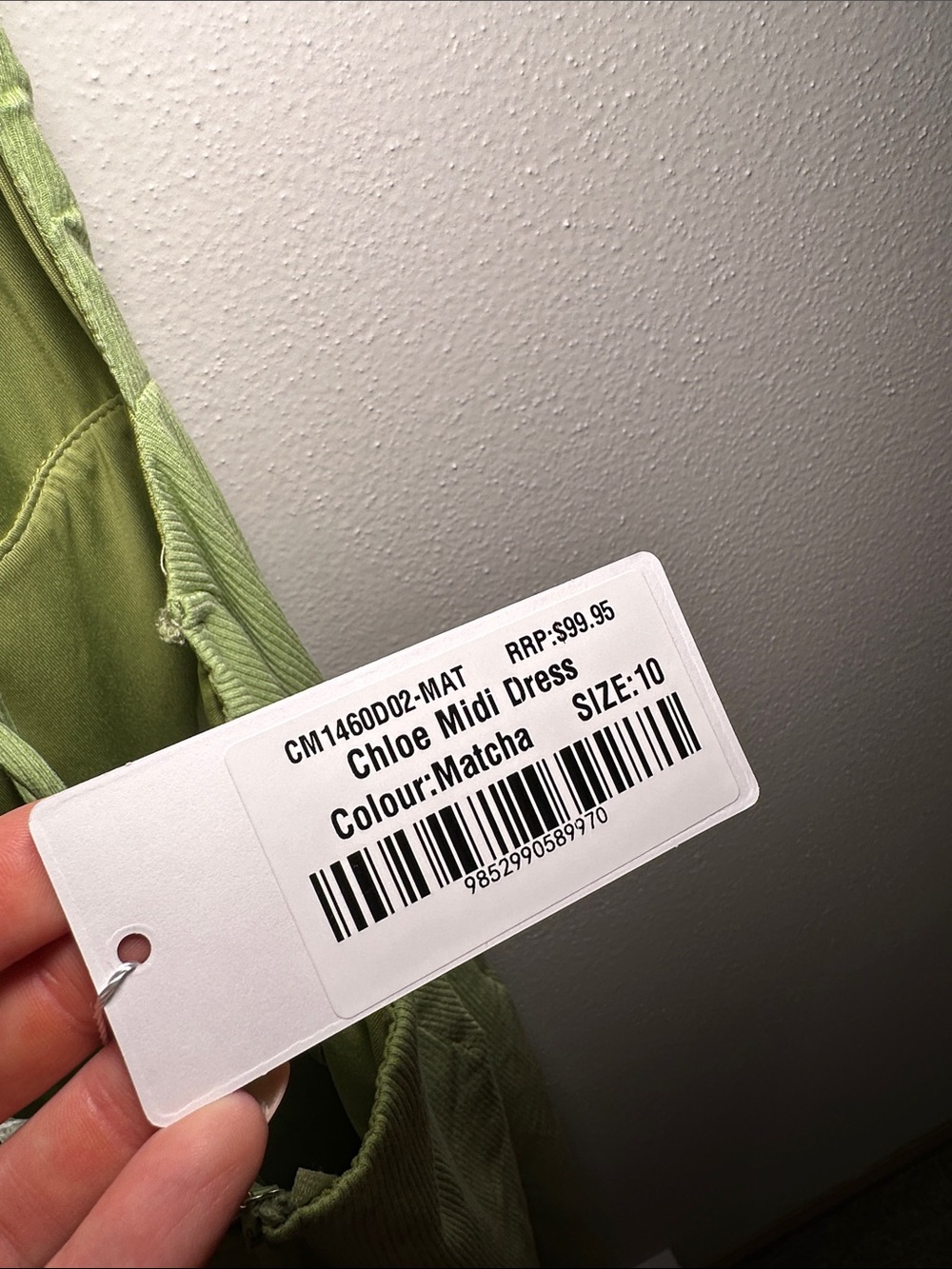 Draped Cowl Neck Maxi Dress in Light Green - Women - Picture 3 of 3